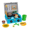 Melissa & Doug Lets Explore Wooden Camp Stove Play Set Interactive Toy In Multi