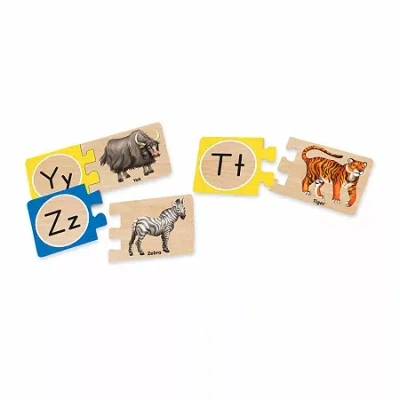 Melissa & Doug Letter Puzzles Interactive Toy In Multi