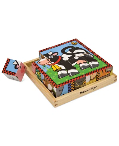 Melissa & Doug Kids' M & D Farm Cube Puzzle In Multi