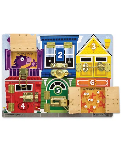 Melissa & Doug Kids' M & D Latches Board In Multi