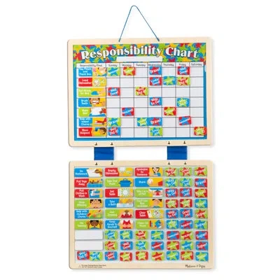 Melissa & Doug Magnetic Responsibility Chart In Blue;yellow