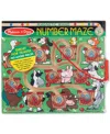 Melissa & Doug Magnetic Wand Number Maze Wooden Puzzle Activity In Multi