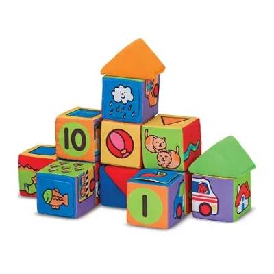 Melissa & Doug Match & Build Blocks Building Blocks 14-pc. In Multi