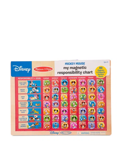 Melissa & Doug Mickey Mouse My Magnetic Responsibility Chart - Ages 3+ In Red
