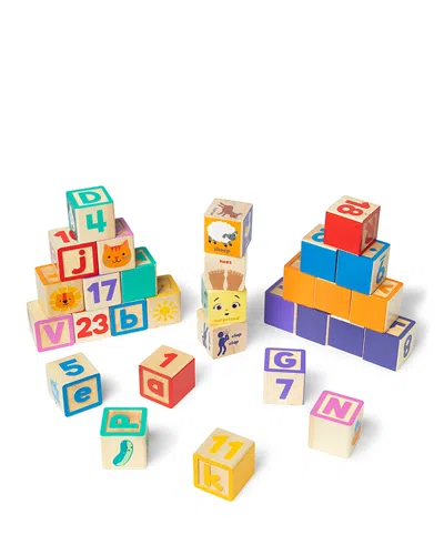 Melissa & Doug Ms. Rachel Blocks + Activity Cards - Ages 18m-3+ In Multi
