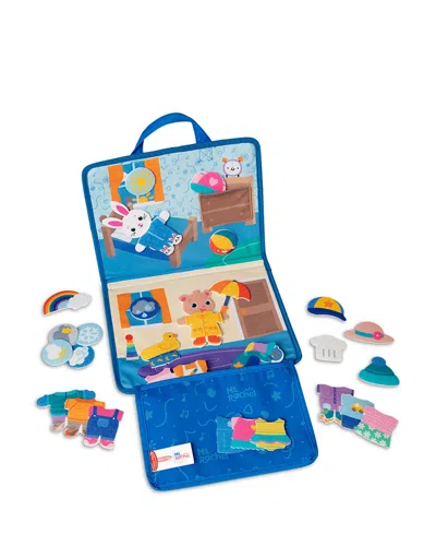 Melissa & Doug Ms. Rachel What To Wear Felt Activity Board - Ages 2-4+ In Blue
