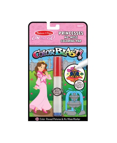 Melissa & Doug Kids' On The Go Colorblast Activity Book Princess In Multicolor