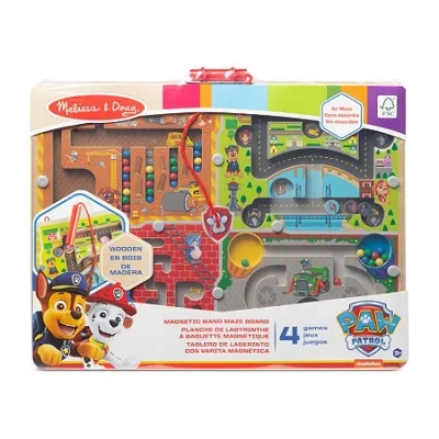 Melissa & Doug Paw Patrol 2 Wooden Magnetic Wand Maze Board Interactive Toy In Multi