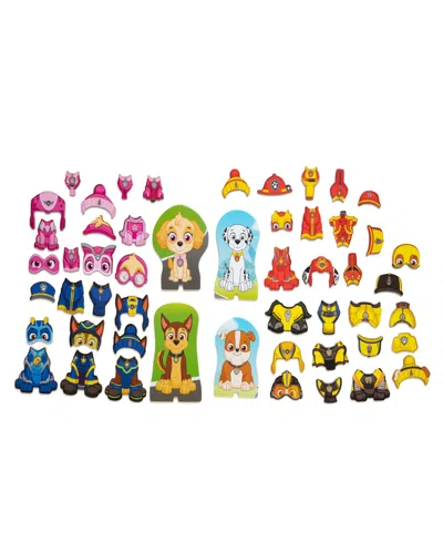 Melissa & Doug Kids' Paw Patrol Magnetic Pretend Play, Set Of 64 In Multi