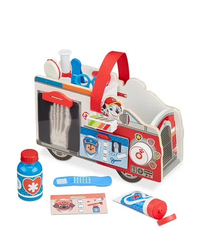 Melissa & Doug Paw Patrol Marshall's Wooden Rescue Caddy - Ages 3+ In Red