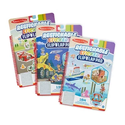 Melissa & Doug Paw Patrol Reusable Sticker 3-pc. Paw Patrol Stickers In Multi