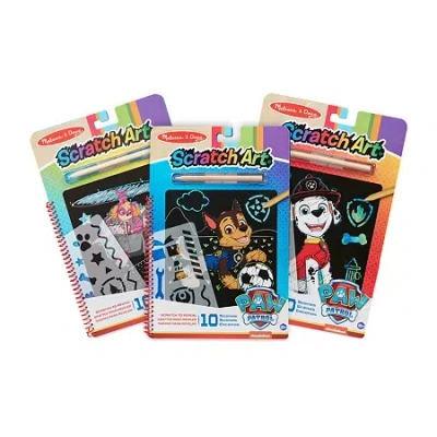 Melissa & Doug Paw Patrol Scratch Art Bundle 3-pc. Coloring Set In Multi