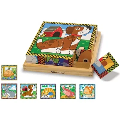 Melissa & Doug Pets Cube Puzzle In Multi