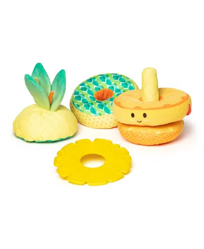 Melissa & Doug Kids' Pineapple Soft Stacker, Set Of 6 In Multi