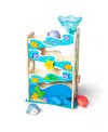 Melissa & Doug Rollables Wooden Ocean Slide Infant And Toddler Toy 4 Piece Set In Multi
