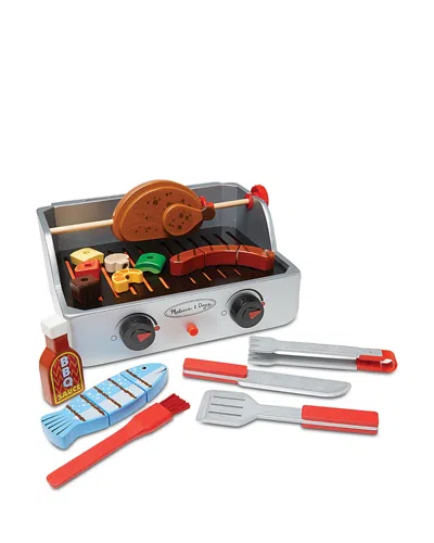 Melissa & Doug Rotisserie & Grill Barbecue Set - Ages 3+ In Multi