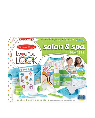 Melissa & Doug Salon & Spa Play Set - Ages 3+ In Green