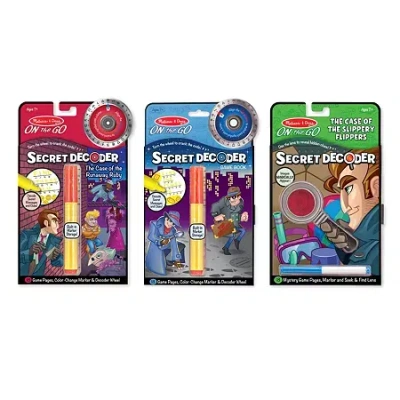 Melissa & Doug Secret Decoder Spy Bundle 3-pc. Activity Book In Multi