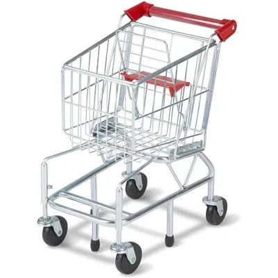 Melissa & Doug Shopping Play Car & Stands In Silver