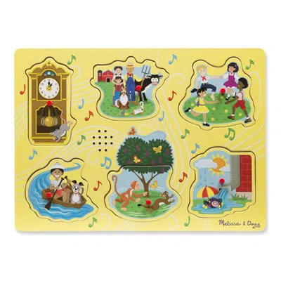 Melissa & Doug Sing Along Nursery Rhymes Sound Puzzle - Yellow