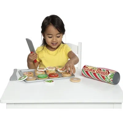 Melissa & Doug Slice And Bake Christmas Cookie Play Food Set In Multi