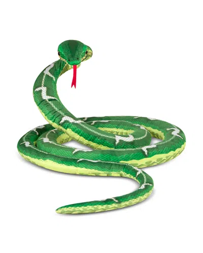 Melissa & Doug Snake Plush - Ages 3+ In Green