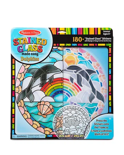 Melissa & Doug Stained Glass Dolphins - Ages 2+ In Blue