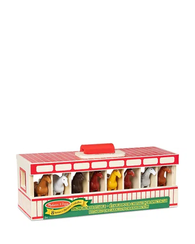 Melissa & Doug Take Along Show Horse Stable - Ages 3+ In Red