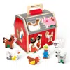 Melissa & Doug Take-along Sorting Barn Toy Tool In Red