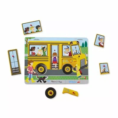 Melissa & Doug The Wheels On The Bus Sound 6-pc. Puzzle In Multi