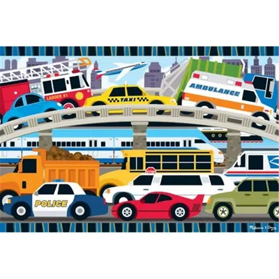 Melissa & Doug Traffic Jam Floor Puzzle 2 Ft. X3 Ft.