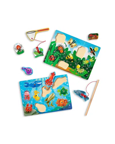 Melissa & Doug Unisex Fishing & Bug Catching Magnetic Game Bundle - Ages 4+ In Multi