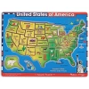 Melissa & Doug Usa Map Sound Puzzle In Multi