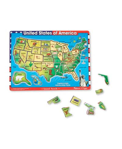 Melissa & Doug Kids'  Usa Map Sound Puzzle In Multi