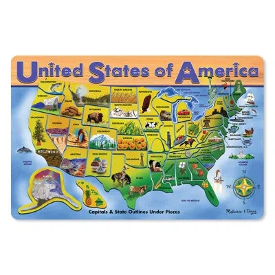Melissa & Doug Usa Map Wooden Puzzle