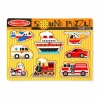 Melissa & Doug Vehicles Sound Puzzle In Multi