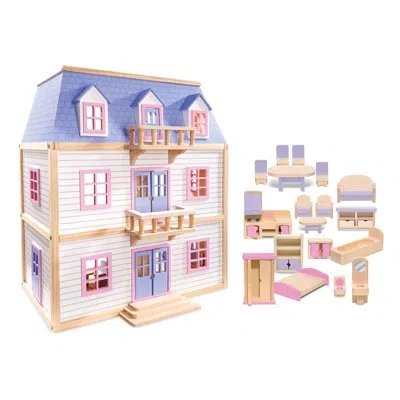 Melissa & Doug Wood Furnished Mansion In Multi