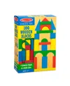 Melissa & Doug Wooden Building Blocks 100 Piece Set In Multi