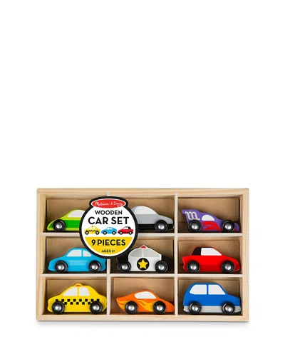 Melissa & Doug Wooden Cars Set - Ages 3+ In Multi