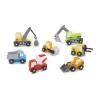 Melissa & Doug Wooden Construction Site Vehicles In Multi