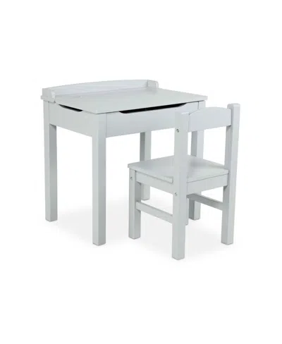 Melissa & Doug Wooden Lift-top Desk And Chair In Multicolor
