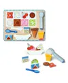 Melissa & Doug Wooden Magnetic Ice Cream Puzzle & Play Set In Multi-color