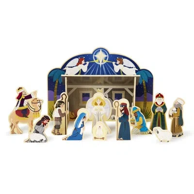 Melissa & Doug Wooden Nativity Figurine Set