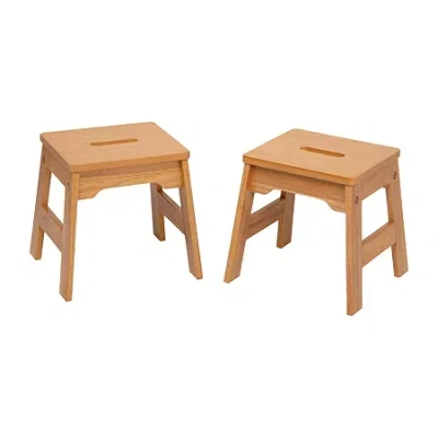 Melissa & Doug Wooden Stools 2-pc. Table & Chair Set In Multi