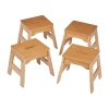 Melissa & Doug Wooden Stools 4-pc. Table & Chair Set In Multi
