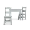Melissa & Doug Wooden Table & Chairs (gray) In Multi