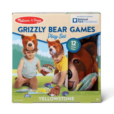 Melissa & Doug Yellowstone National Park Grizzly Bear Games In Brown In Multi