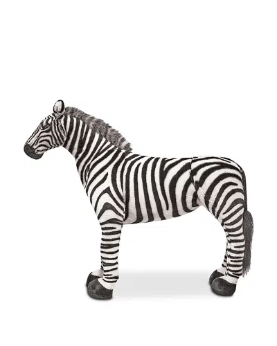 Melissa & Doug Zebra Plush In Black