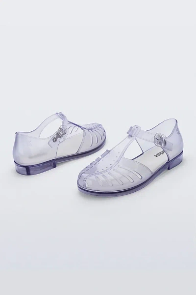 Melissa Aranha 79 Ii Jelly Sandal In Clear/white, Women's At Urban Outfitters