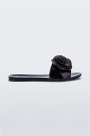 Melissa Babe Petal Sandal In Black, Women's At Urban Outfitters In Black